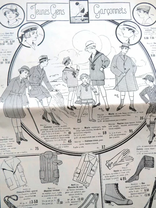 Antieke brochure "Au Bon Marché"