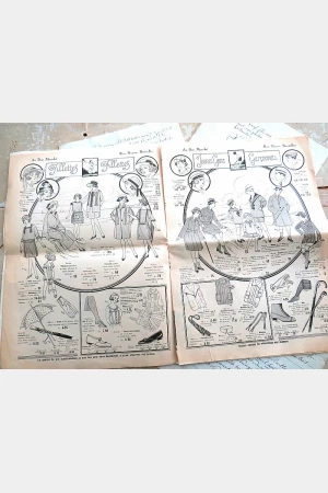 Antieke brochure "Au Bon Marché"