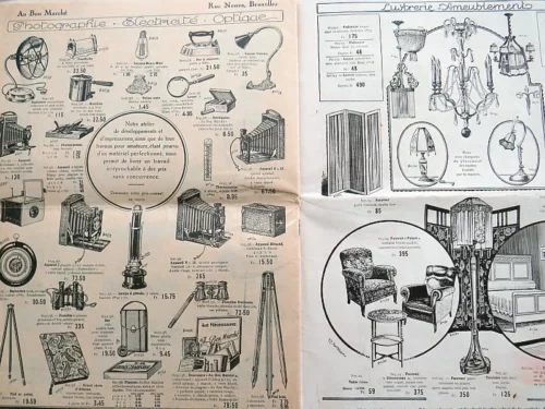 Antieke brochure "Au Bon Marché"