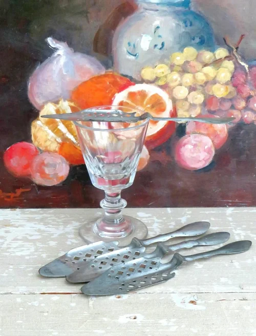 Antieke Franse Absinthe lepel