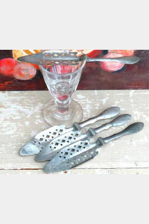 Antieke Franse Absinthe lepel