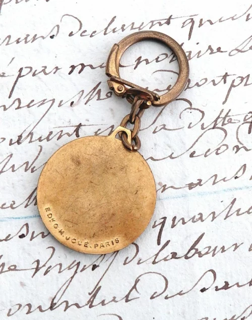 Oude Franse vintage sleutelhanger "Biscuits Olibet"