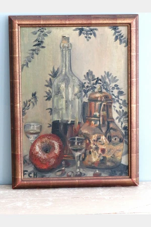 Oud Frans schilderij _”Stilleven”
