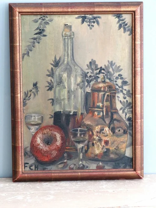 Oud Frans schilderij _”Stilleven”