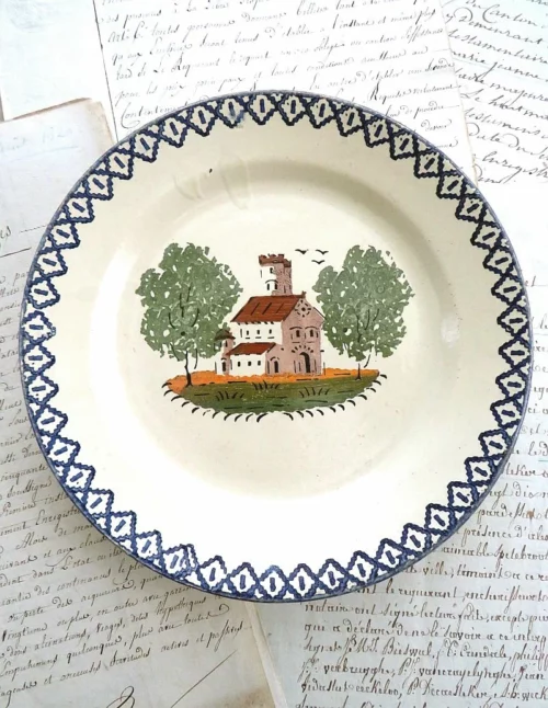 Oud  landelijk  bord "France"