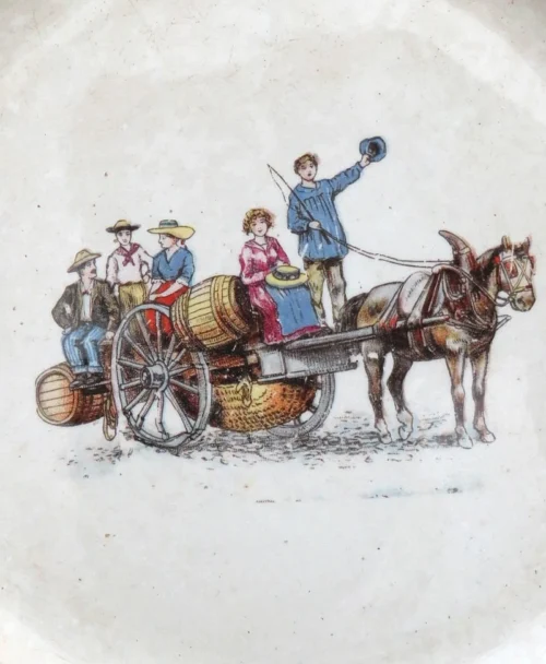 Oud Frans bordje Faiencerie D'Onnaing