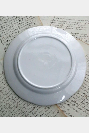 Oude ronde schaal Boch la Louviére "Duchesse
