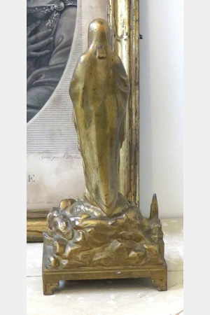 Antieke bronzen speeldoos "Lourdes"