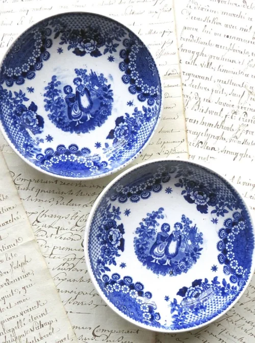 Oud schaaltje BF "Orphans" - blauw