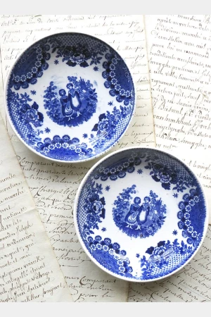 Oud schaaltje BF "Orphans" - blauw