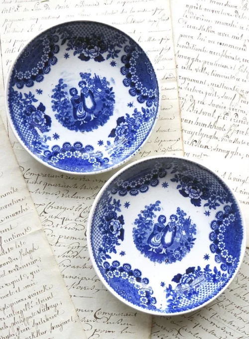 Oud schaaltje BF "Orphans" - blauw