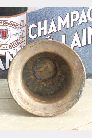 Oude verzilverde wijn-/ champagnekoeler
