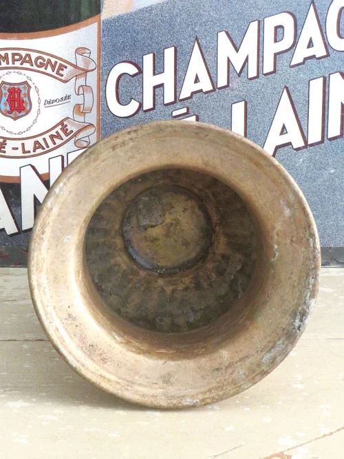 Oude verzilverde wijn-/ champagnekoeler