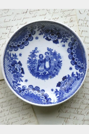 Oud schaaltje BF "Orphans" - blauw