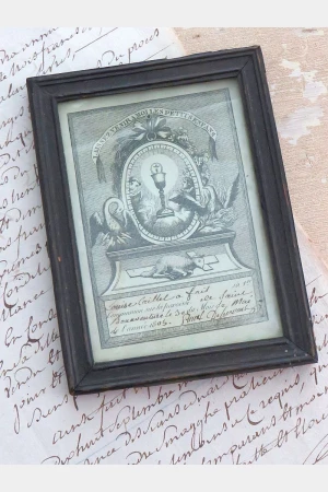 Antiek certificaat ” La 1ère communion de la paroisse 1805″
