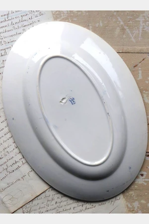 Ovale Franse schaal KG Luneville "Rouen"