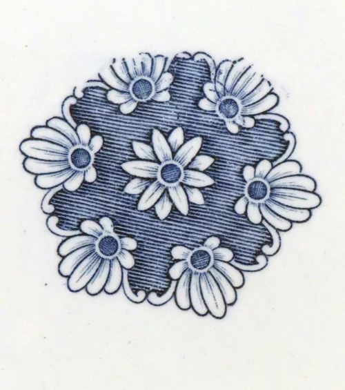 Ovale Franse schaal KG Luneville "Rouen"