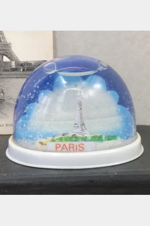 Set (4) Vintage sneeuwbollen " Paris"