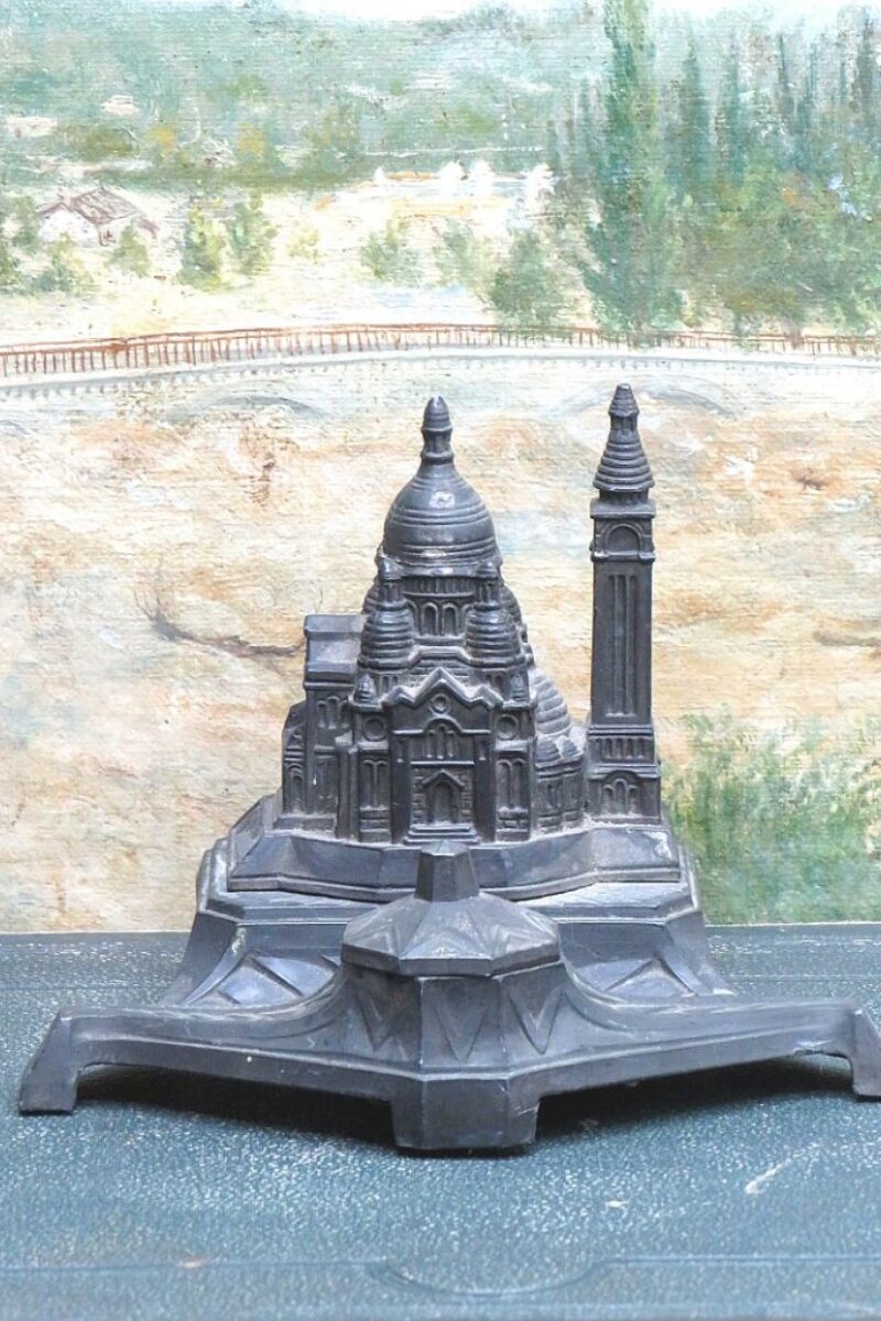 Antiek Frans inktstel "Sacre Coeur de Montmatre"