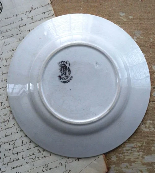 Oud Bord Boch Fres La Louvière MG