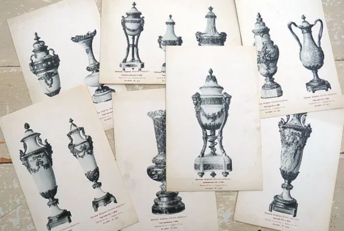 Catalogus  Usines /Société anonyme -  Lampen, beelden & vazen, begin 1900