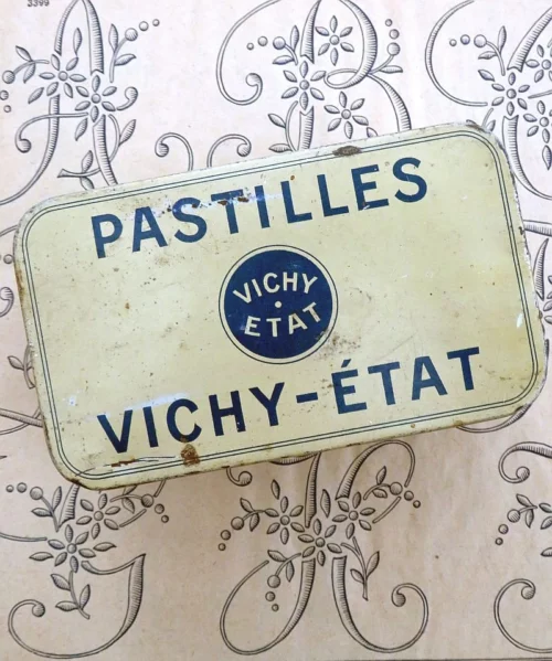 Vintage blik "Pastilles Vichy-État"