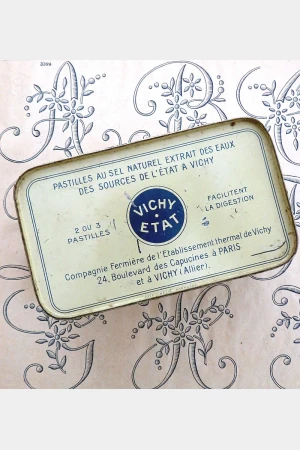 Vintage blik "Pastilles Vichy-État"