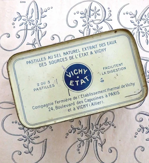 Vintage blik "Pastilles Vichy-État"