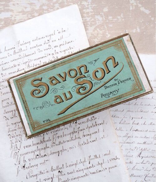 Oude zeepdoos “Savon au Son”