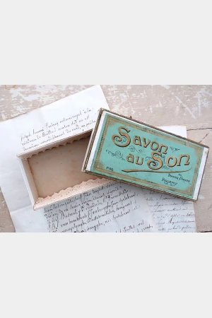 Oude zeepdoos “Savon au Son”