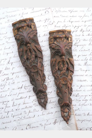 Antiek Frans Art Nouveau ornament -  K