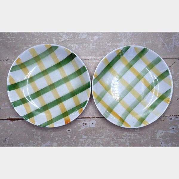 Diep bord Moulin des Loups Geel/ groen