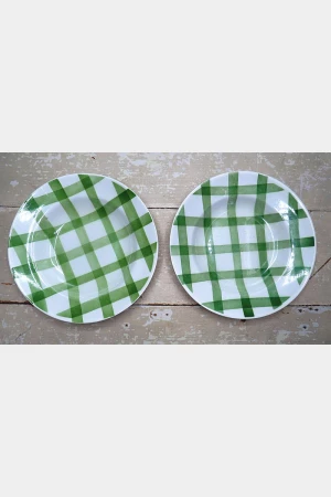Diep bord Moulin des Loups "Nappe "groen