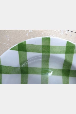 Diep bord Moulin des Loups "Nappe "groen