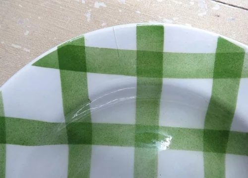 Diep bord Moulin des Loups "Nappe "groen