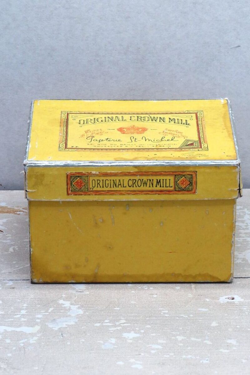 Oude doos "Original Crown Mill"