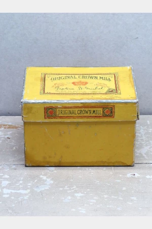 Oude doos "Original Crown Mill"