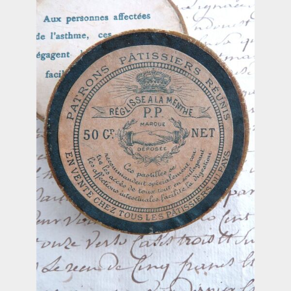 Oud Pastilles doosje " Patrons Pâtissiers Réunis"