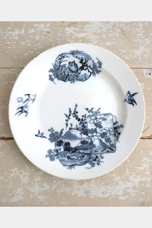 Antieke ronde schaal BFK “Japon”- 29,5cm