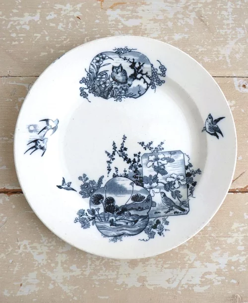 Antieke ronde schaal BFK “Japon”- 29,5cm