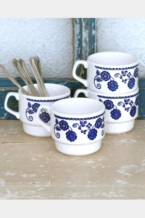 Set (4 st.) Vintage thee-/ koffiekoppen Boch