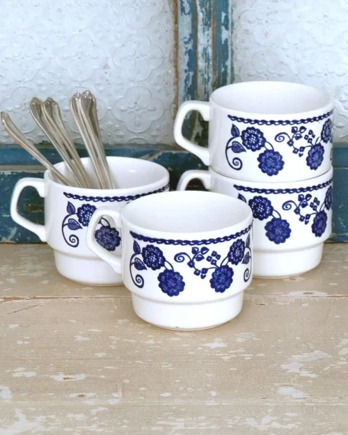 Set (4 st.) Vintage thee-/ koffiekoppen Boch