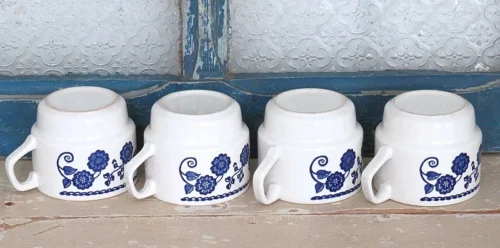 Set (4 st.) Vintage thee-/ koffiekoppen Boch