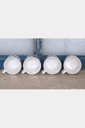 Set (4 st.) Vintage thee-/ koffiekoppen Boch