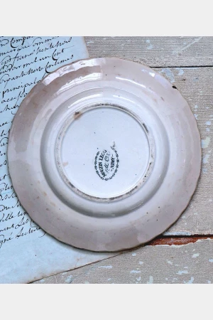 Antiek bordje  Mouzin Lecat Nimy No. 7