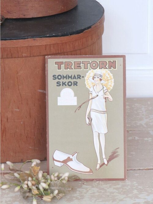 Oud Zweeds reclamebord Tretorn "Somar-Skor"