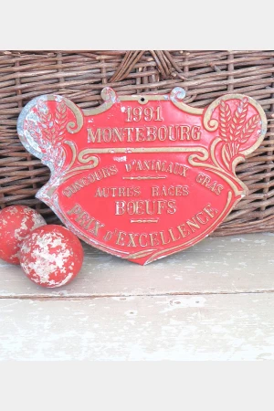 Oud Frans prijzenbordje “Montebourg”