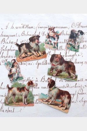 Oude/ antieke poëzieplaatjes (7) “Honden”