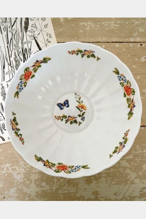 Engelse kom Aynsley " Cottage Garden" Bone China