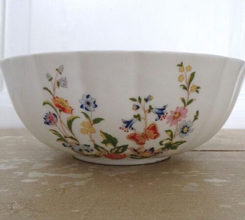 Engelse kom Aynsley " Cottage Garden" Bone China
